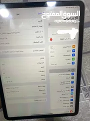  4 ايباد برو 128GB حجم شاشه 11 انش جهاز اخو جديد