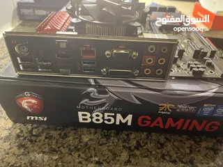  13 قطع كمبيوتر CPU Intel Core i5 4th Generation - Motherboard B85M GAMING - Ram 8&4 DDR3