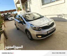  25 كيا ريو موديل 2012 فحص كامل 7جيد استعمل وممشه خفيف عداد 65الفkm