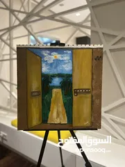  3 لوحات فنية مرسومة يدوي و لوحات حسب الطلب و تصاميم منشورات مواقع التواصل الاجتماعي