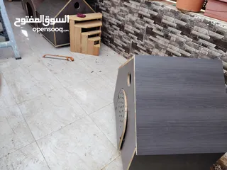  28 بيت للكلاب او القطط خشب لاتيه 18 قوي ومتين عده موديلات وألوان