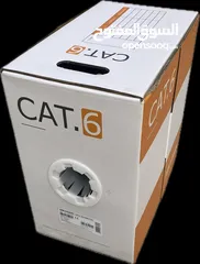  1 كابل شبكة هيكفيجن 22% نحاس Cat6 – طول 305 متر HIKVISION NETWORK CABLE 22% COPPER CAT6 CCA