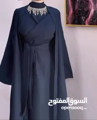  6        طقم بشت مع فستان وحزام موديل الشيخات خليجي