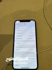  4 آيفون X للبيع البطارية 80 و مكسور من ورا كسره صغيره