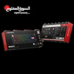  1 FANTECH MK920 MAXFIT6 Wireless Mechanical Gaming Keyboard - White (ARGB TRI-MODE CONNECTION) كيبورد