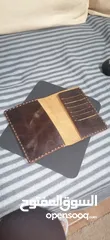  1 محفظة جلد طبيعي يدوي لل ATMs Cards والنقود الورقية  ORIGINAL HANDMADE NATURAL GENUINE LEATHER  ((""