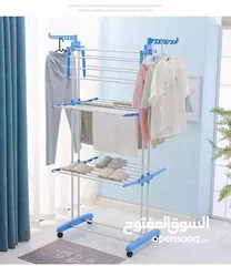  1 منشر غسيل 3 طبقات هاد المنشر الي بتحمل وزن 40 كيلو ملابس يركب بسهولة  ويمكن طويه لسهولة التخزين.
