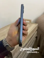  4 iPhone 12 promax مغير فيه شاشة اصليه وبطارية اصلية 256G ازرق جهاز نظيف