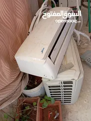  7 مكيف واحد طن بحاله جيده يعمل بشكل ممتاز موفر جدا