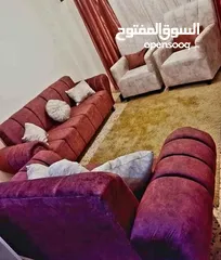  16 طقم كنب بلون شرحات 7 مقاعد عرض بسعر الجملة