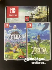  1 Nintendo Switch OLED - Zelda TOTK edition (used like new) + 3 games