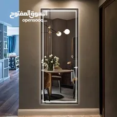  11 زجاج مرايا سيكوريت تفصيل وتركيب جميع انواع الزجاج وديكورات مرايا المداخل مع الاضاءة