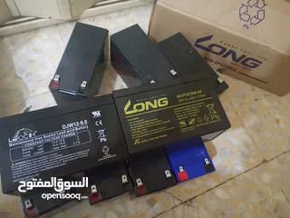  4 بطاريات شحن نخب اول 12v.6v