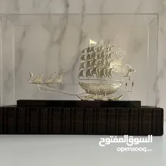  4 Ship statue, made of pure silver, handmade, trend 2025 , beautifulllllllllllllll