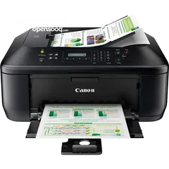  1 طابعة canon ملونة مع سكانر وفاكس ومعبالها حبر بس 130 شيقل