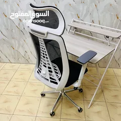  6 تميّز باختيارك، واجلس بأعلى درجات الراحة والأناقة. كرسي مدير هاي كوالتي ايادي متحركه شبك طبي