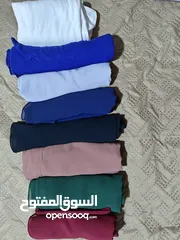  1 شالات قطن و جورجيت بعدة ألوان كحلي و نيلي و ابيض و خمري و روز و أسود و أخضر زيتي و بالإضافة لقمطة