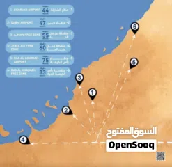  9 * Mفرصة استثمارية ارض صناعية تجارية للبيع بمقدم 50% بالشارقة - 16560 قدم - تملك حر لجميع الجنسيات