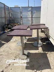  5 Tables + chairs