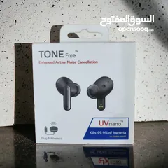  2 LG Active noise cancelling Bluetooth earbuds - ال جي سماعات بلوتوث