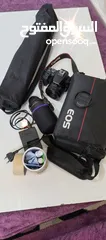  2 كاميرا كانون camera canon 250d مابتفرق عن الجديد ابدا الا انها مطلعة من كرتونتها