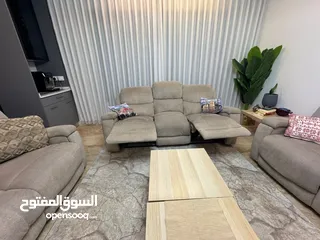  5 طقم كنب 7 مقاعد ركلاينر أمريكي