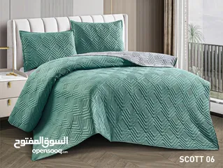  12 لحاف نفخ صيفي مجوز 6 قطع جودة عالية جدا مع كفالة  المقاسات : اللحاف 250×220 الملف 180×200×25 مع مغيط
