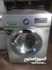  8 Offer Offer Offer LG Front Load Fully Automatic Washer/Dryer Combo, 8 Kg / 4kg, Silver