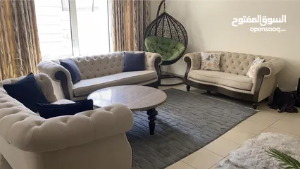  5 3 sofas and 1 big table