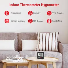  5 مقياس حرارة للمنزل لقياس درجة الحرارة والرطوبة للمكتب وغرف والاطفال والصوبات والصوبات الزراعية TP157