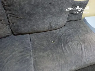  1 طقم كنب حرف L+ثنائية كل شيء موضح بالصورة