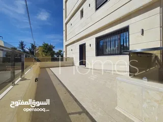  1 شقة ارضية مع حديقة للبيع في حي الصحابة بمساحة بناء 197م