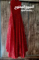  2 فستان حفلات احمر للبيع(لبسه وحده)