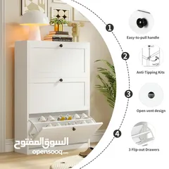  9 خزانة واحدة تغيّر شكل مدخل بيتك! خزانة أحذية قلابة عصرية وموفرة للمساحة نظّمي مدخل منزلك بذكاء
