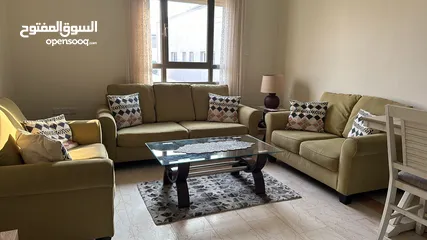  1 Midas Sofa Set like new.. طقم كنب من ميداس الحاله ممتاز جدا من دون اي خدش  يتكون من 3 قطع .