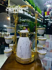  3 طقم دلة +12 فنجان +حمالة