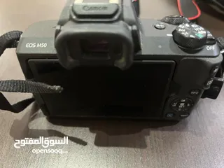  7 بيع مستعجل canon eosm50كاميرا كانون استعمال خفيف اصليه مع كامل اغراضه و ممتازه للمبتدئين و المحترفين