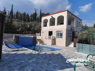  1 شاليه للايجار خصوصيه كامله  جرش - المجدل مطل على سد الملك طلال