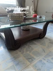  4 طاوله وسطيه خشب بلوط للبيع بحاله جيده