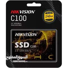  1 HIKVISION C100 240GB SSD هاردسك كفالة سنة