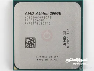  1 معالج amd athlon 200ge مع مروحته مستعمل