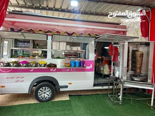  9 باص مرسيدس مفصل مطعم للبيع