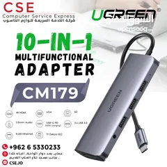  1 UGREEN CM179 USB-C 10-IN-1 Multifunctional Adapter وصلة متعددة المداخل اتش دي ماكرو يو اس بي