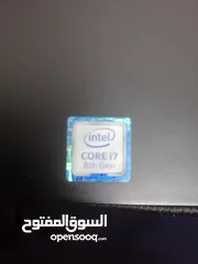  7 لابتوب نوع ديل cor i7 مواصفات نار الجهاز بحاله الوكاله مثل الجديد مافيو اي عطل