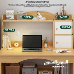 4 مكتب فخم مع رفوف وخزانتين متوفر بلونين  بسعر عرض