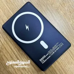  2 باور بانك مغناطيسي أنيق – شحن سريع في جيبك!ما تضلّك تدور على شاحن  10000mAh بتقنية الشحن اللاسلكي