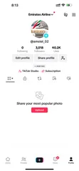  2 Tiktok account