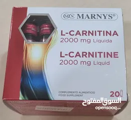  1 للبيع مكمل غذائي يحتوي على L-Carnitine بتركيز 2000 مجم على شكل سائل. ويحتوي على 20 عبوة.