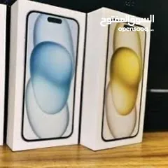  5 iPhone 15 (128GB/256GB) جديد  كفالة شرق اوسط لمدة عام من تاريخ الشراء الجهاز  يوجد بكج اصلي