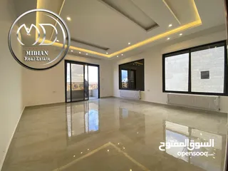  5 شقق أرضية وطوابق مكررة وأخير مع روف للبيع في خلدا مساحات 160م & 250م تشطيبات وديكورات سوبر ديلوكس